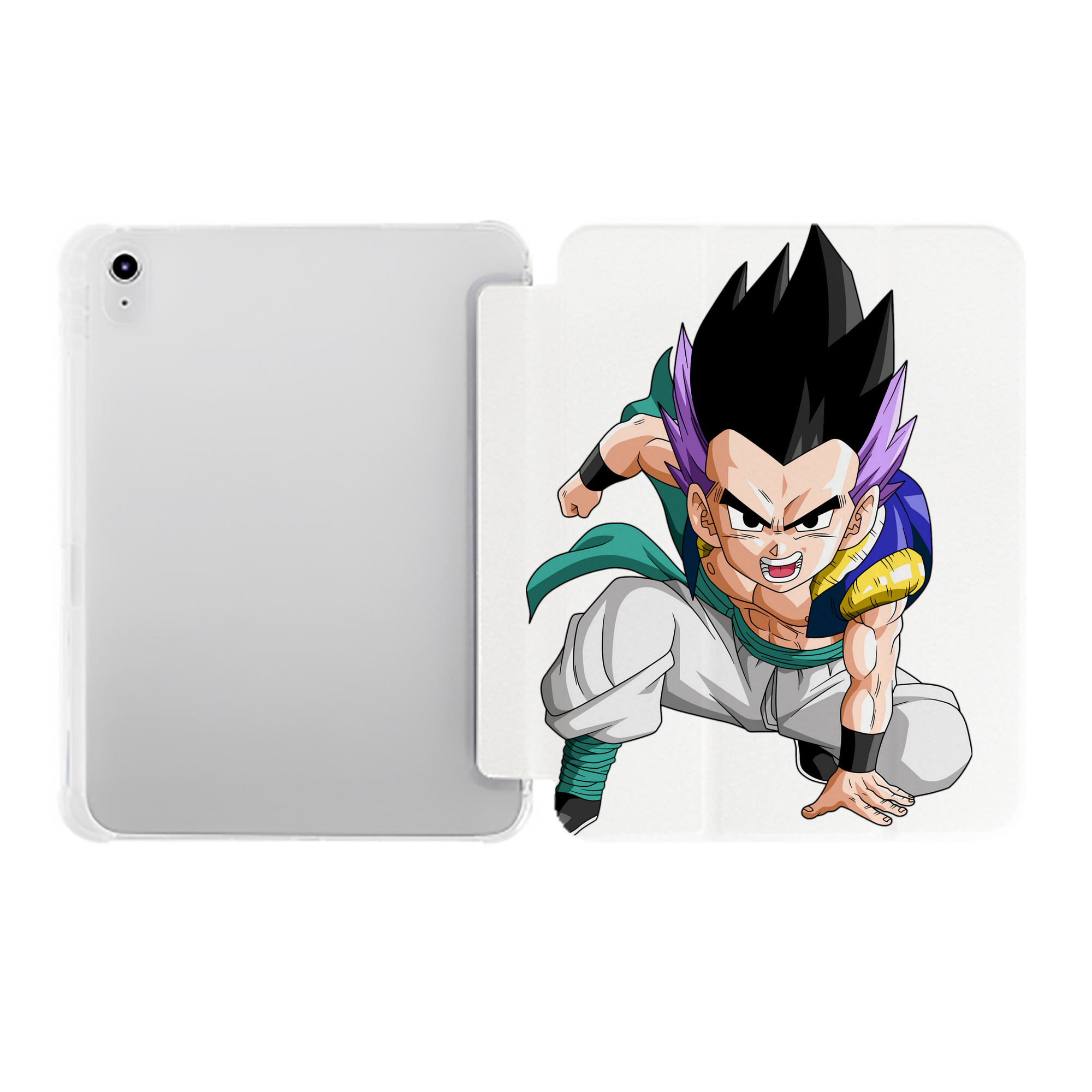 （画像用） ドラゴンボール 孫 悟飯（そんごはん）DRAGON BALL Son Gohan IPad ケース ペン収納付き 三つ折りスタンド PUレザー×シリコン 対応機種9.5/10.5/10.9インチ